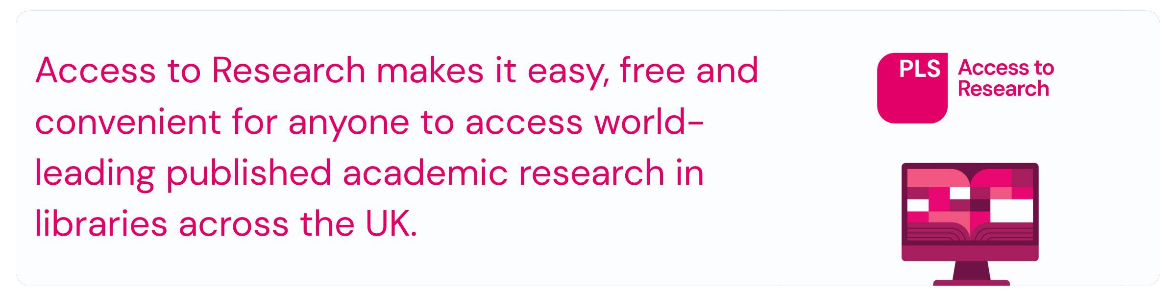 Access to Research banner